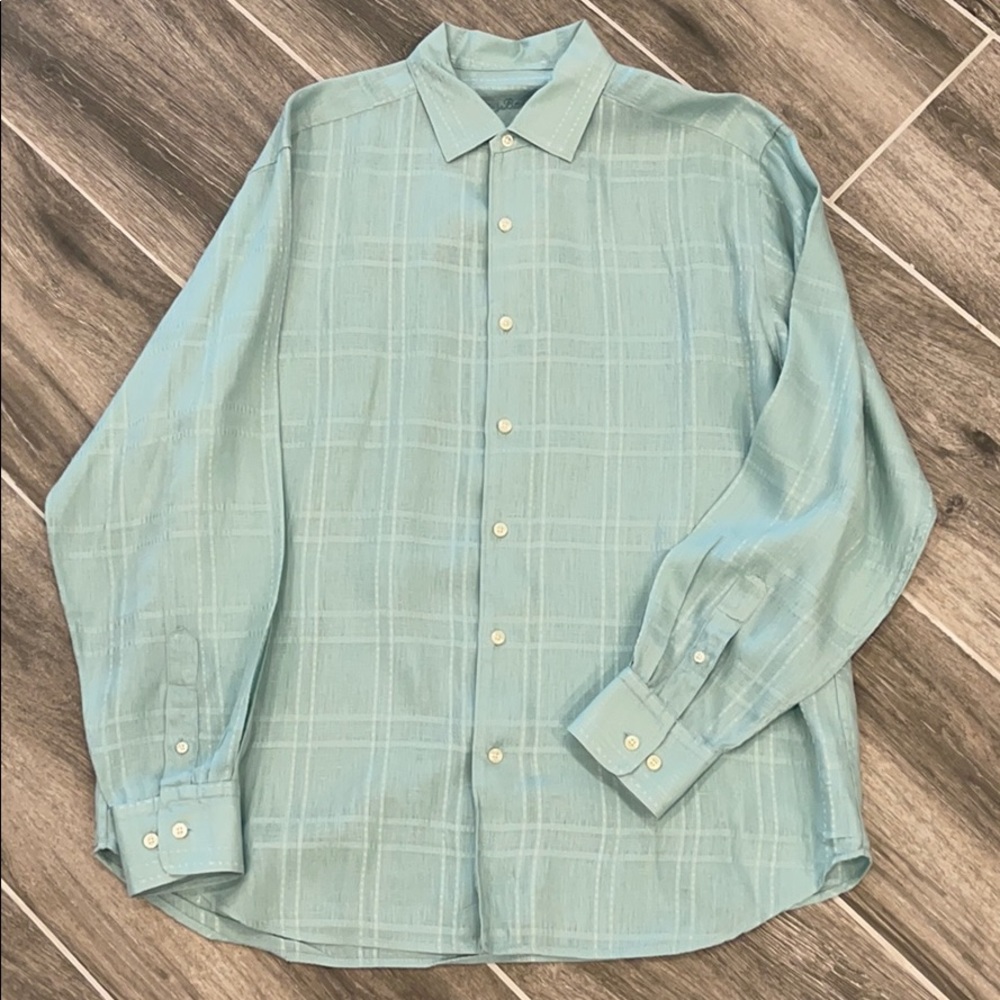 Tommy Bahama Large Linen Long Sleeve EUC